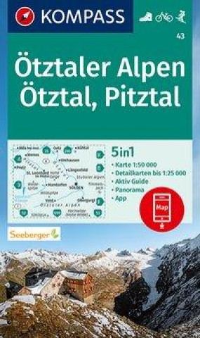 Nyomtatványok Ötztaler Alpen 43 NKOM 1:50T  MARCO POLO 