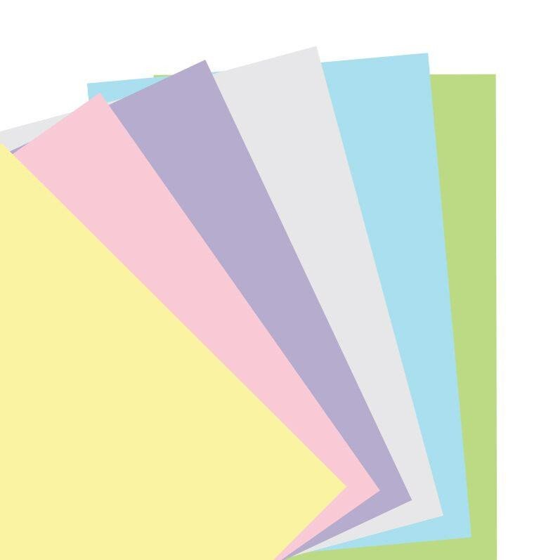 Papírenské zboží Filofax papír čistý A5 - pastelový 