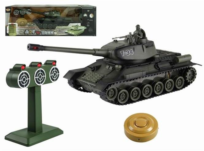 Game/Toy RC T34 tank vs terč 1:24 