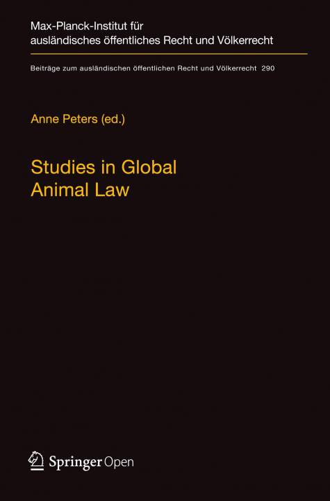 Knjiga Studies in Global Animal Law Anne Peters