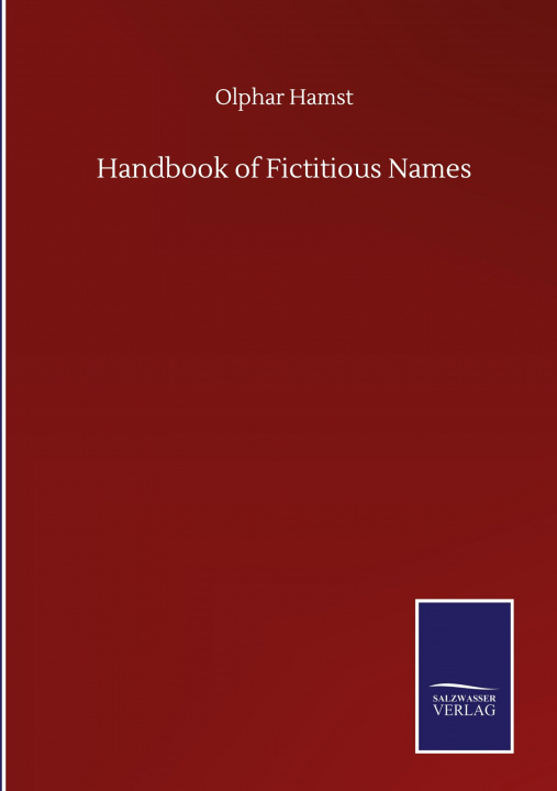 Libro Handbook of Fictitious Names 