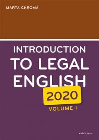Książka Introduction to Legal English (2020) Volume I Marta Chromá