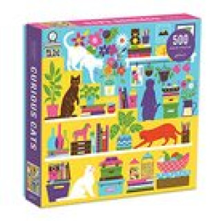 Book Curious Cats 500 Piece Puzzle 
