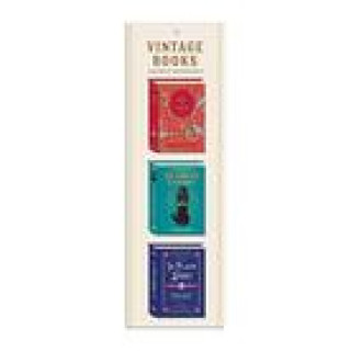 Carte Vintage Books Shaped Magnetic Bookmarks 