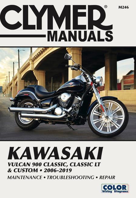 Книга Kawasaki Vulcan 900 Classic, Classic LT & Custom 2006 - 2019: Clymer Manuals: Maintenance - Troubleshooting - Repair 