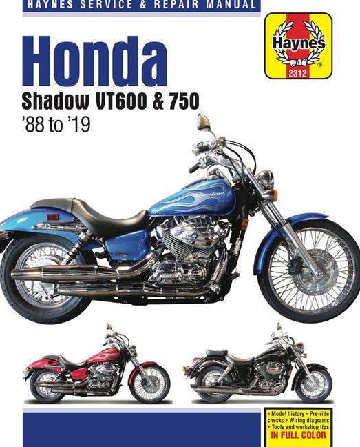 Kniha Honda Shadow Vt600 & 750 - '88 to '19 