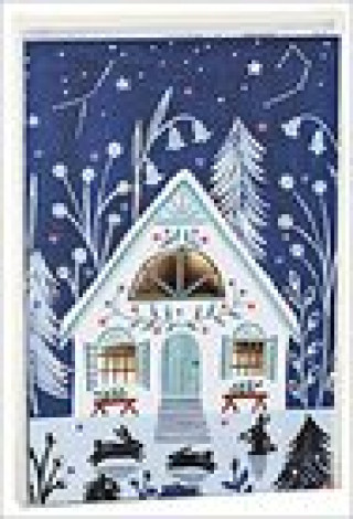 Nyomtatványok Cozy Winter Cabin Big Notecard Set 