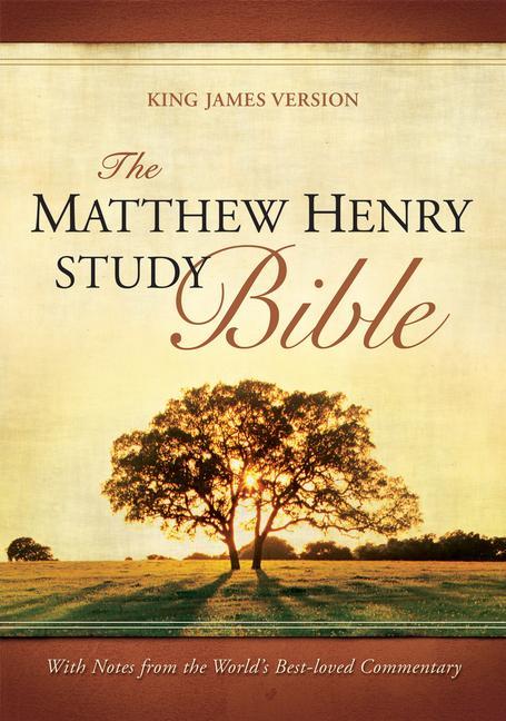 Kniha The Matthew Henry Study Bible (Red Letter, Bonded Leather, Black) 