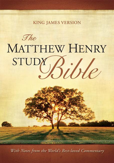 Buch The Matthew Henry Study Bible (Red Letter, Bonded Leather, Black) 