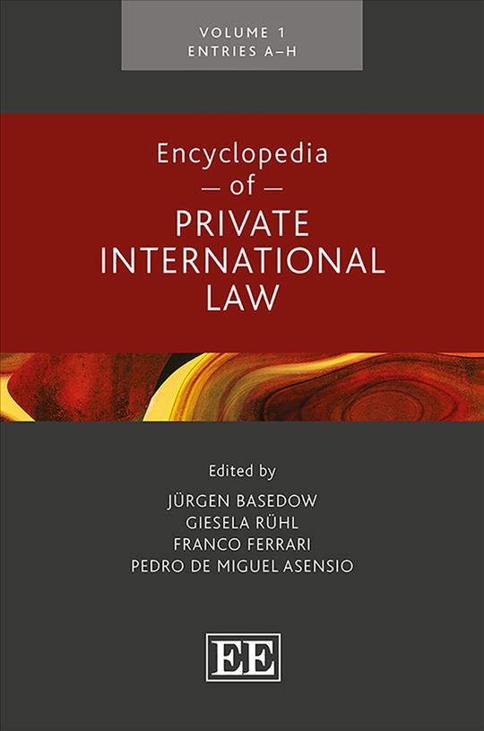 Knjiga Encyclopedia of Private International Law Jürgen Basedow