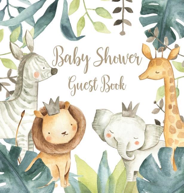 Carte Safari Baby Shower Guest Book (Hardcover) 