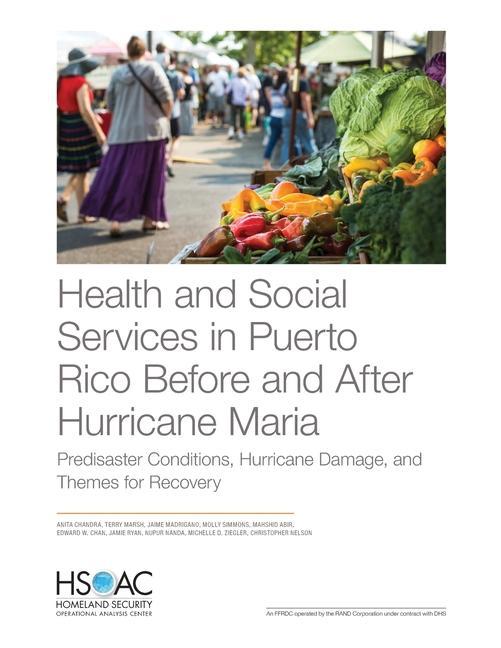 Kniha Health and Social Services in Puerto Rico Before and After Hurricane Maria Terry Marsh