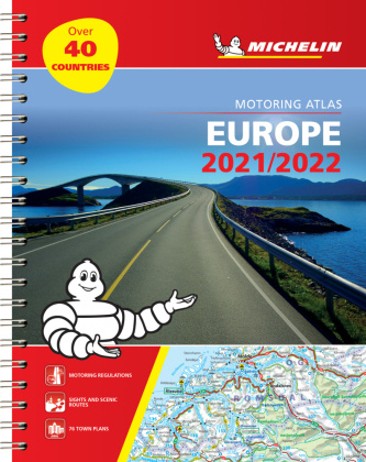 Carte Europe 2021 / 2022 - Tourist and Motoring Atlas (A4-Spiral) 