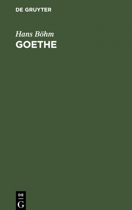 Carte Goethe Hans Böhm
