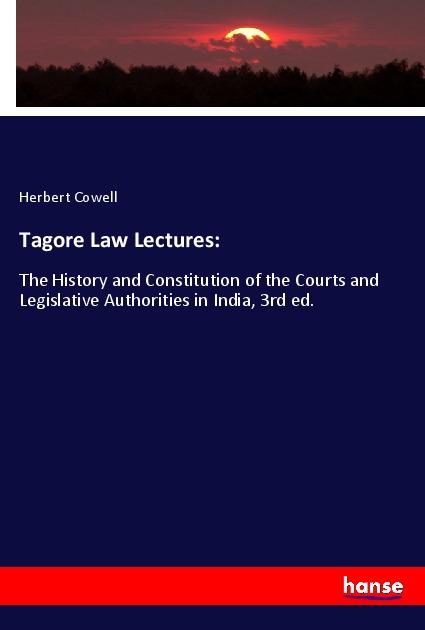 Knjiga Tagore Law Lectures: 