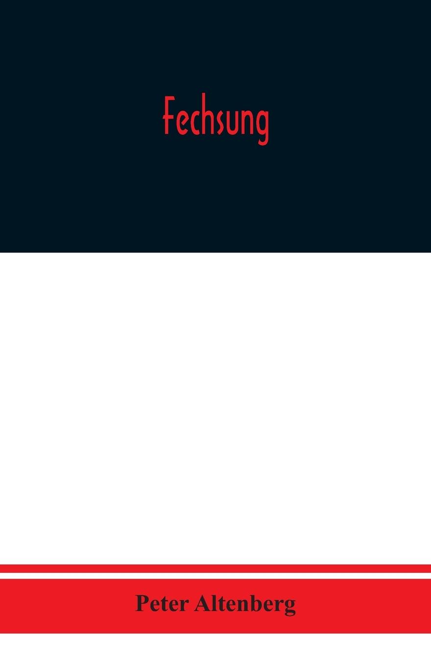 Boek Fechsung Peter Altenberg