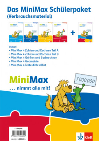 Carte MiniMax 4. Paket für Lernende (5 Hefte: Zahlen und Rechnen A, Zahlen und Rechnen B, Größen und Sachrechnen, Geometrie, Teste-dich-selbst) - Verbrauchs 