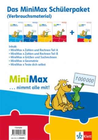 Kniha MiniMax 4. Paket für Lernende (5 Hefte: Zahlen und Rechnen A, Zahlen und Rechnen B, Größen und Sachrechnen, Geometrie, Teste-dich-selbst) - Verbrauchs 