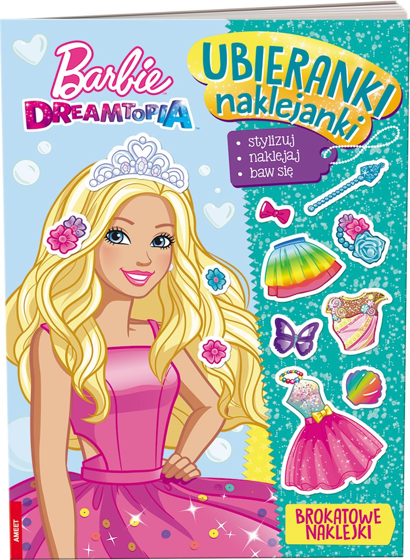 Книга Barbie dreamtopia Ubieranki, naklejanki SDU-1401 Opracowania Zbiorowe
