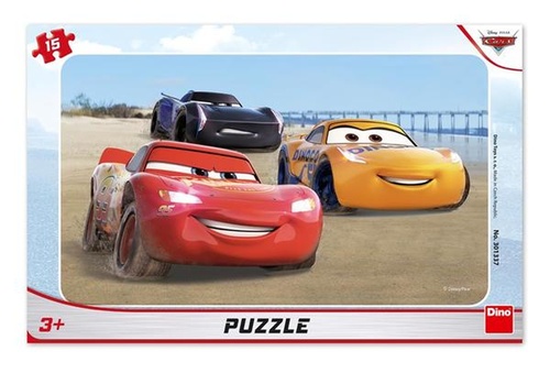 Hra/Hračka Puzzle 15 Cars závodí 