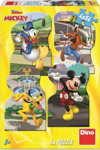 Joc / Jucărie Puzzle 4x54 Mickey ve městě 