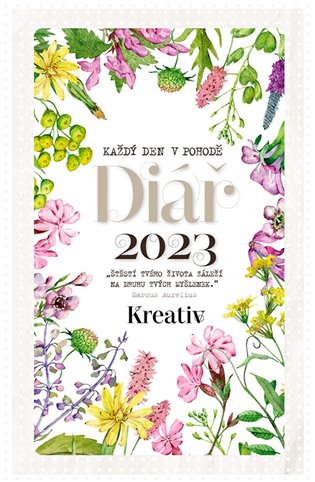 Kniha Kreativ Diář 2023 - Luční kvítí 