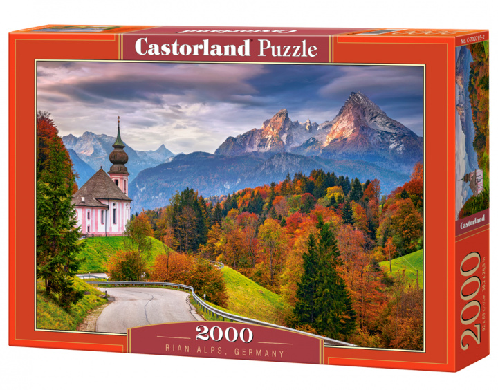Kniha Puzzle 2000  Jesień w Bawarii  Alpy Niemcy C-200795-2 