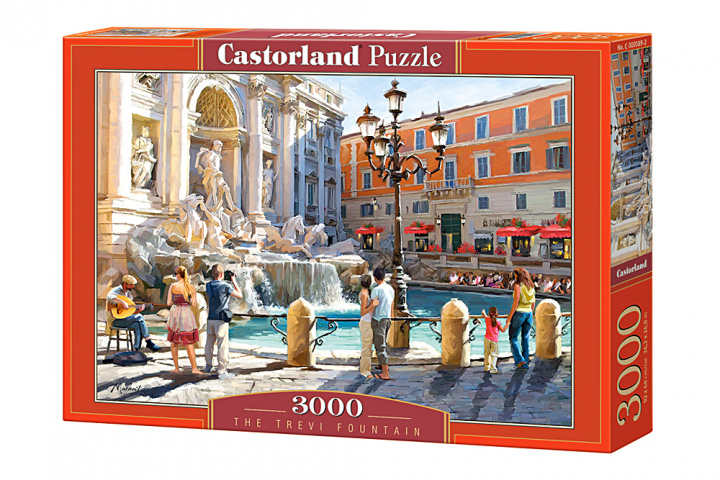 Carte Puzzle 3000 Fontanna Trevi Rzym C-300389-2 