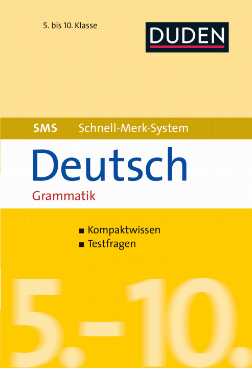 Könyv SMS Deutsch - Grammatik 5.-10. Klasse 