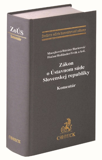 Książka Zákon o Ústavnom súde Slovenskej republiky. Komentár collegium