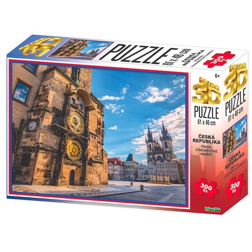 Hra/Hračka 3D PUZZLE Praha Staroměstské náměstí 300 dílků 
