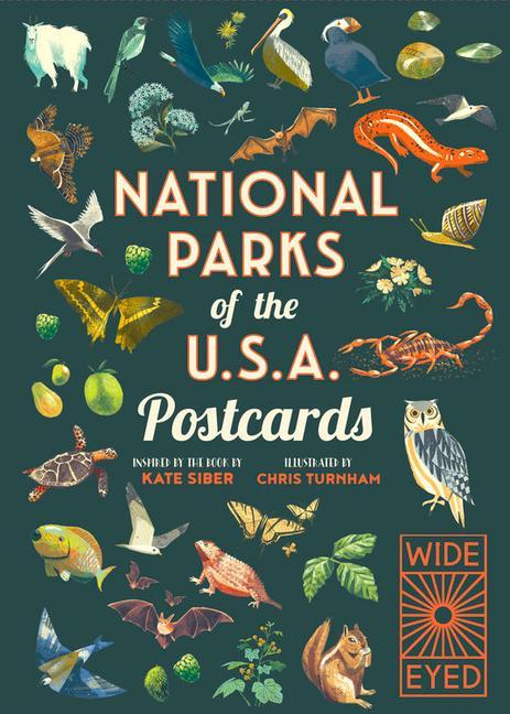 Książka National Parks of the USA Postcards Chris Turnham