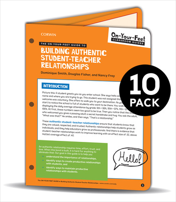 Kniha BUNDLE: Smith: The On-Your-Feet Guide to Building Authentic Student-Teacher Relationships: 10 Pack Dominique B. Smith