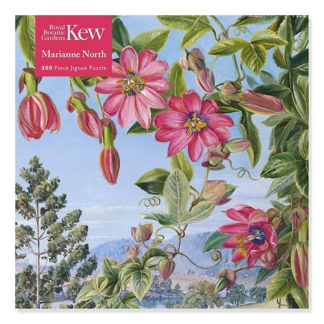 Carte Adult Jigsaw Puzzle Kew: Marianne North: View in the Brisbane Botanic Garden (500 pieces) 