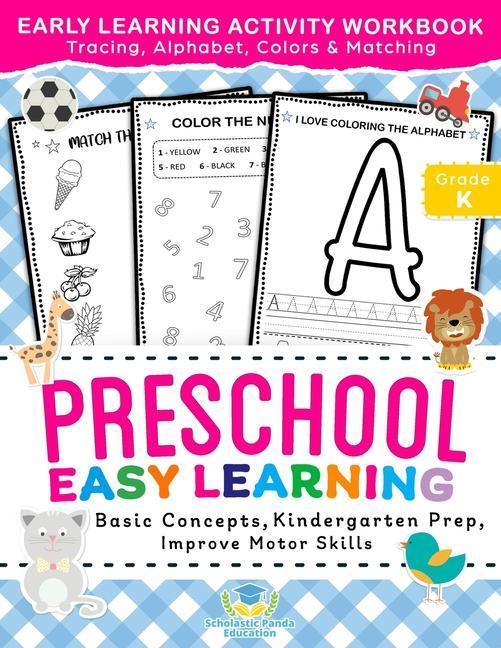 Book Preschool Easy Learning Activity Workbook 