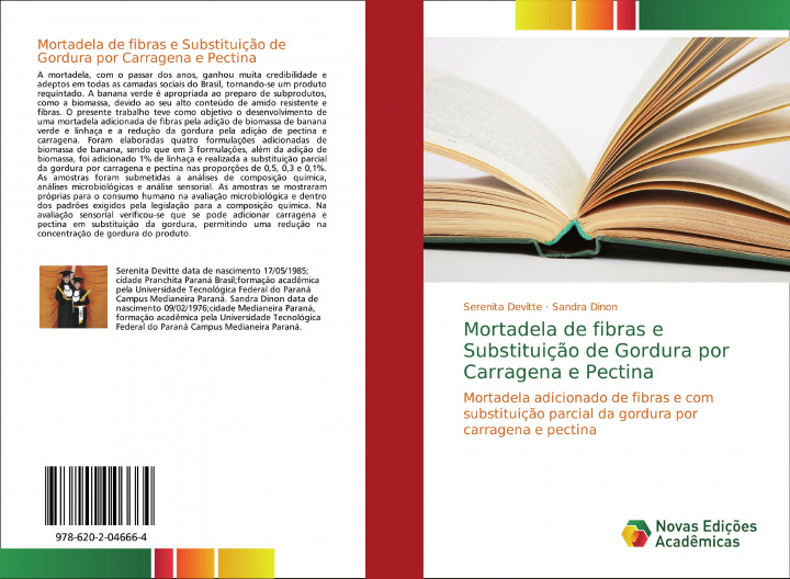 Kniha Mortadela de fibras e Substituicao de Gordura por Carragena e Pectina Sandra Dinon