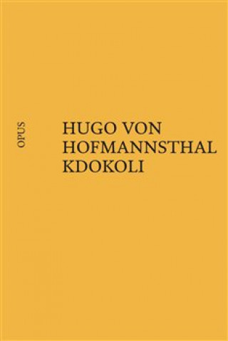 Książka Kdokoli Hugo von Hofmannsthal