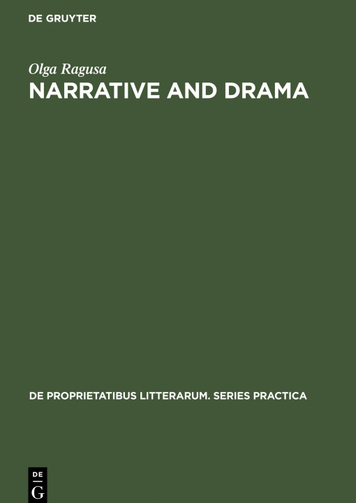 Buch Narrative and Drama Olga Ragusa