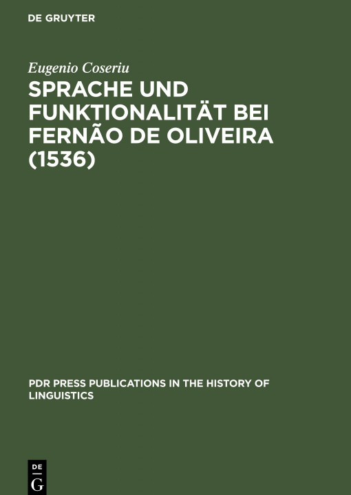 Kniha Sprache Und Funktionalitat Bei Fernao de Oliveira (1536) 