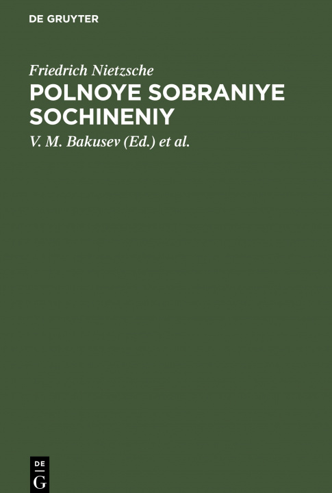 Kniha Polnoye sobraniye sochineniy 