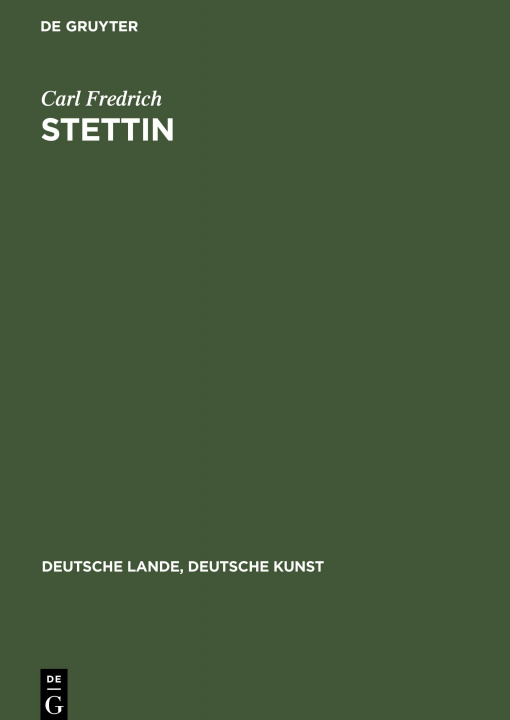 Knjiga Stettin Carl Fredrich