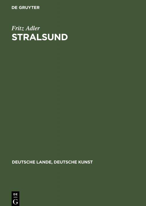 Knjiga Stralsund Fritz Adler