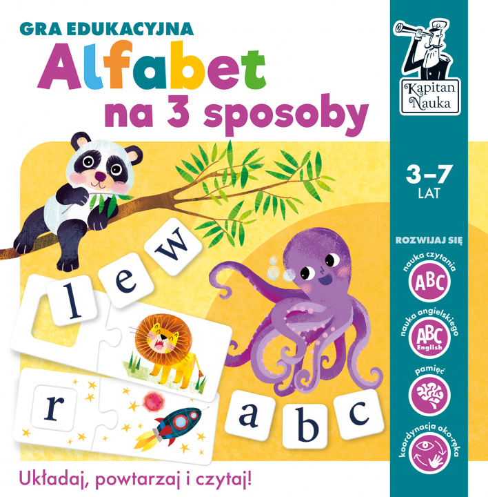 Stationery items Gra edukacyjna Alfabet na 3 sposoby Kapitan Nauka 
