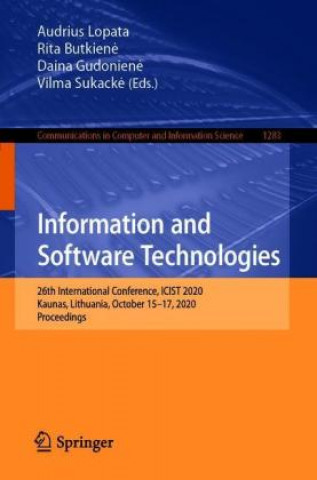 Könyv Information and Software Technologies Vilma Sukacke