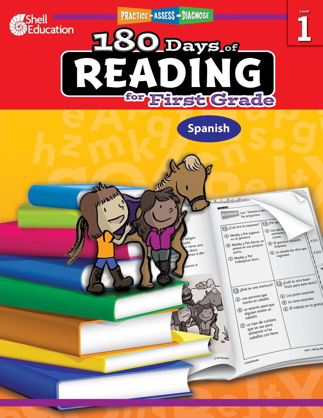 Carte 180 Days of Reading for First Grade (Spanish) 