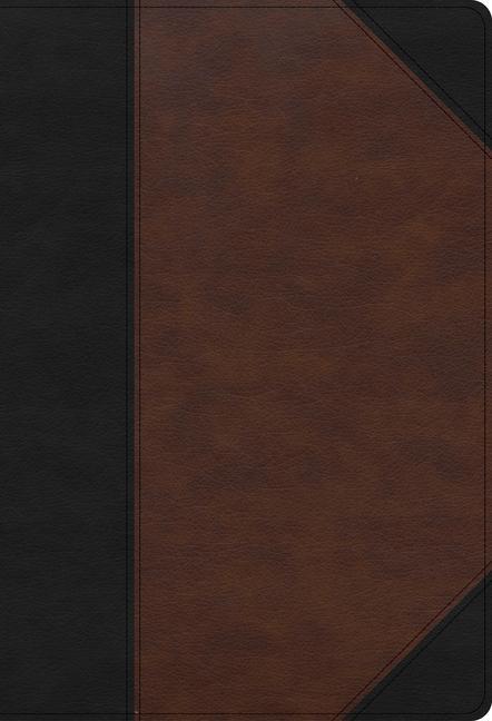 Kniha CSB Super Giant Print Reference Bible, Black/Brown Leathertouch, Indexed 