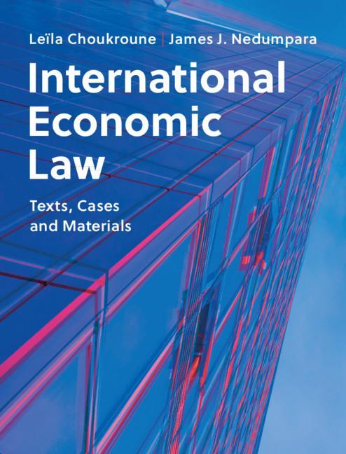 Knjiga International Economic Law James Nedumpara