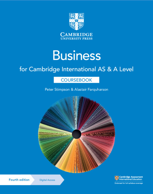 Carte Cambridge International AS & A Level Business Coursebook with Digital Access (2 Years) Alastair Farquharson