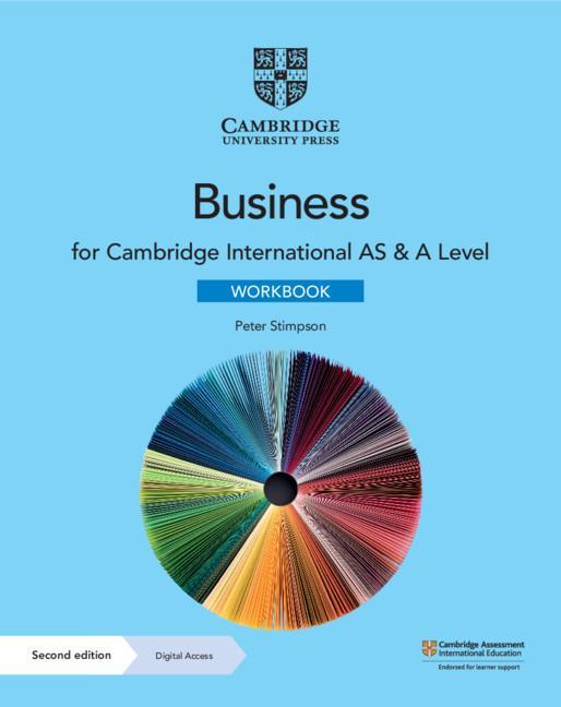 Book Cambridge International AS & A Level Business Workbook with Digital Access (2 Years) 