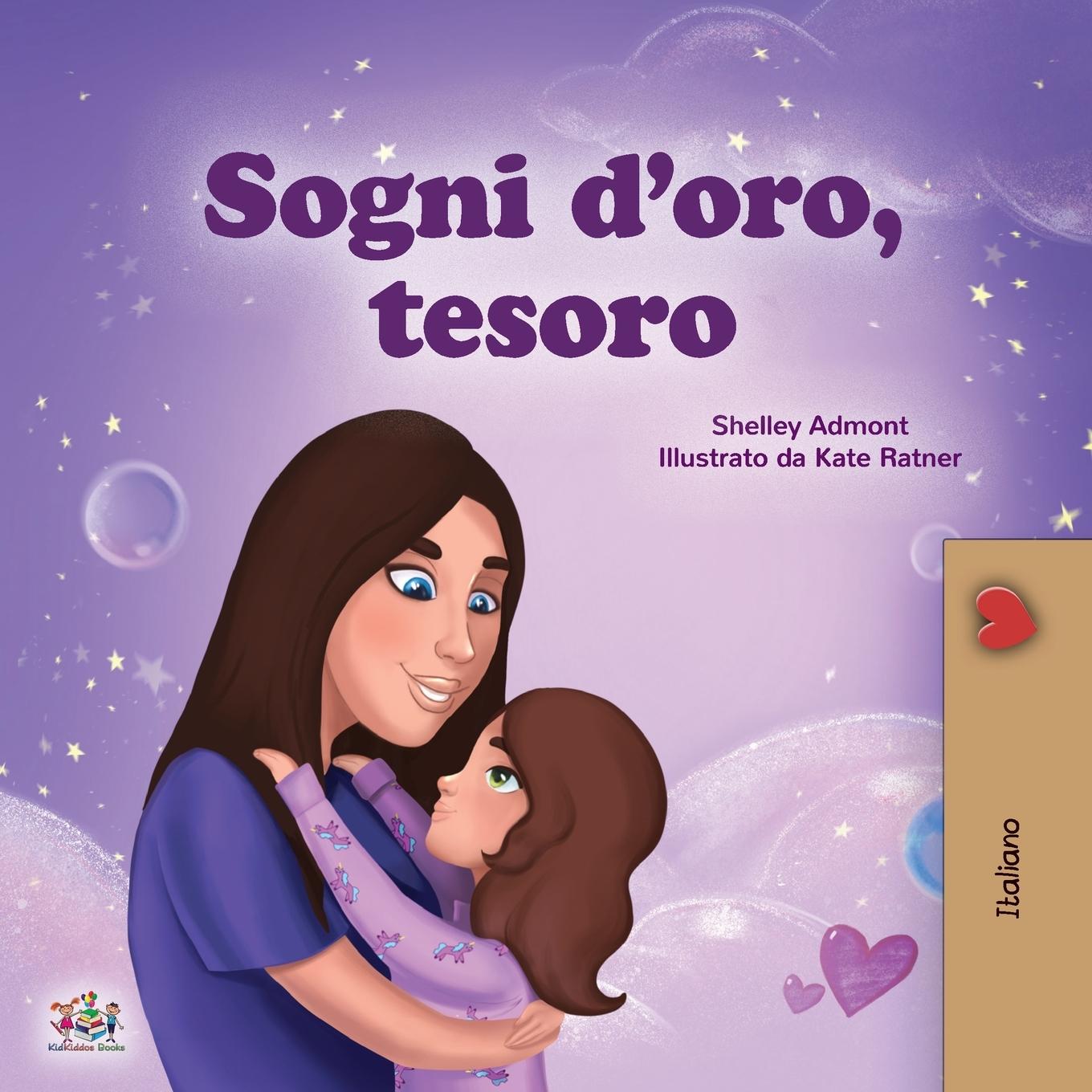 Carte Sweet Dreams, My Love (Italian Children's Book) Kidkiddos Books